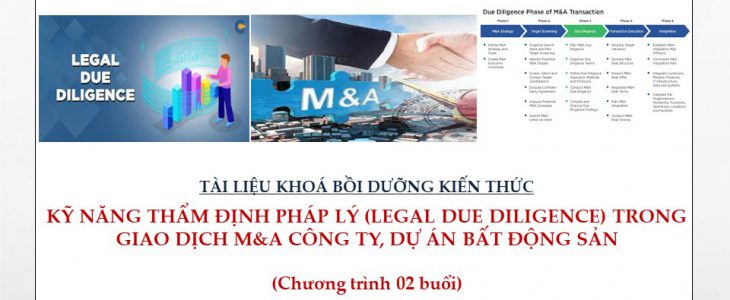 Thẩm định pháp lý trong giao dịch M&A công ty, dự án BĐS